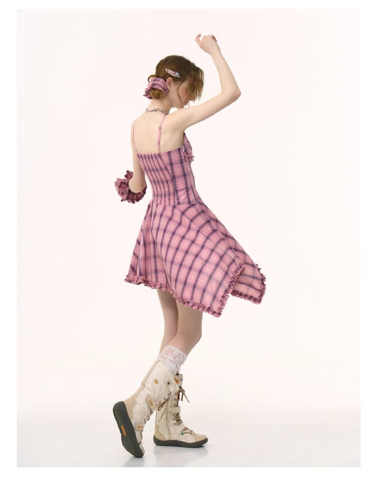 Irregular Hem Halter Dress【s0000012223】