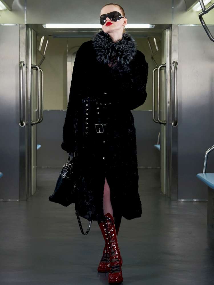 Eco Friendly Fur Panelled Coat【s0000014645】