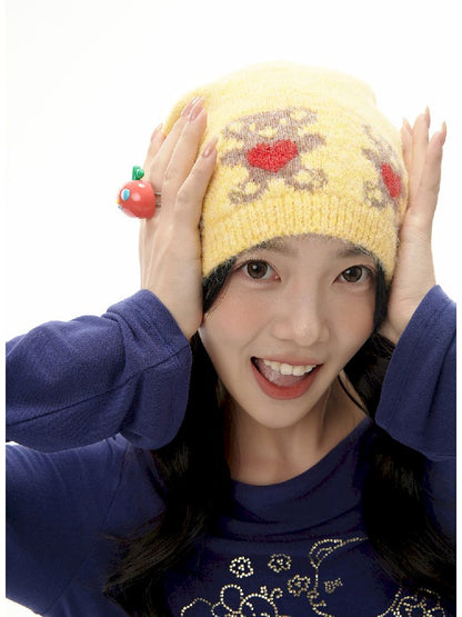 Yellow Love Bear Cold Hat [S0000010515]