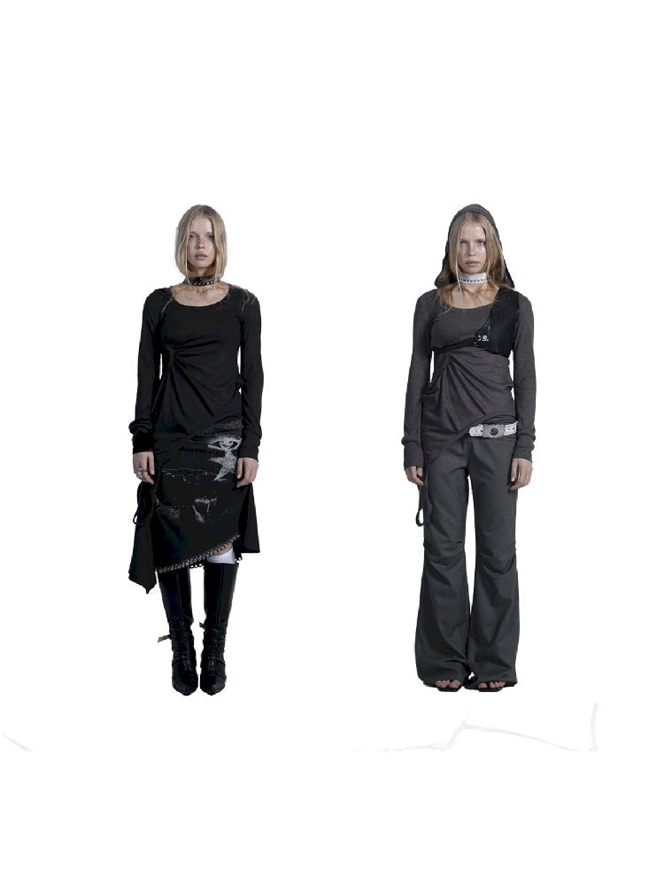 Long Sleeve Multi Bottom T-Shirt【s0000011276】