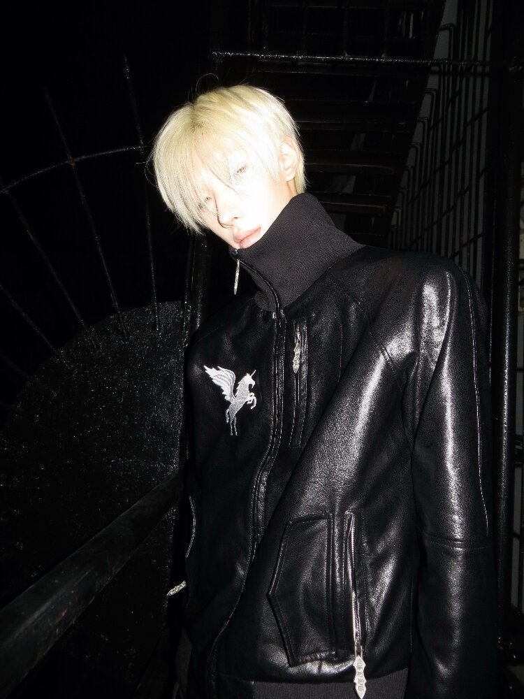 Dark Wind Star Patchwork Zip Jacket【s0000018205】