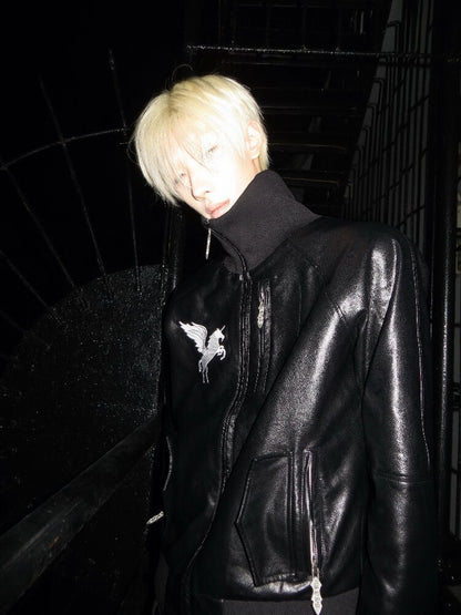 Dark Wind Star Patchwork Zip Jacket【s0000018205】
