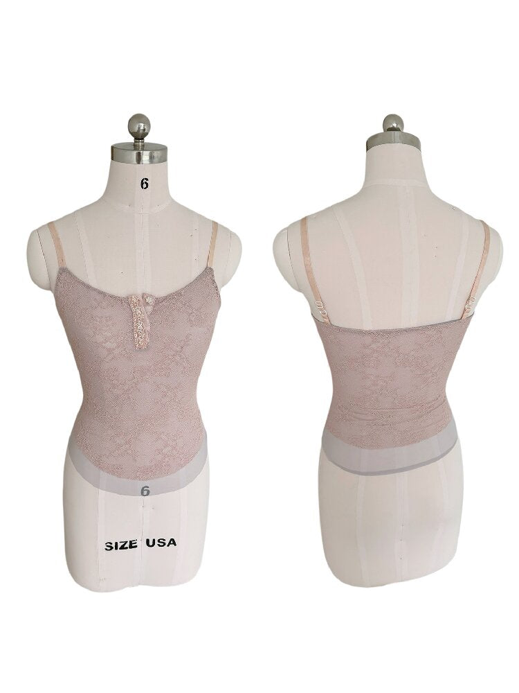 Gray Pink Patchwork Bow Strap Set【s0000019257】
