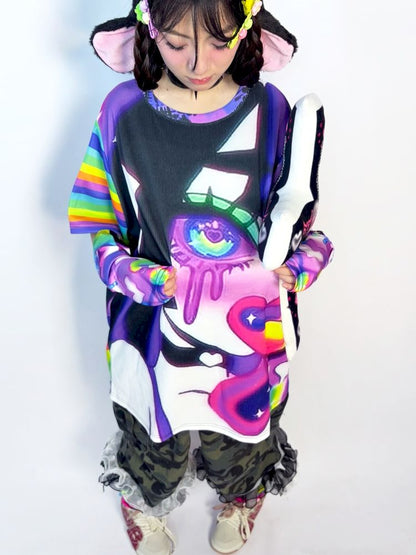 Cartoon Print Short Sleeve Tee【s0000013734】