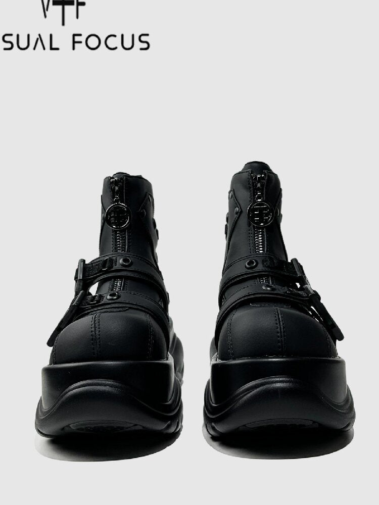Muffin Platform Trendy Biker Boots【s0000015709】