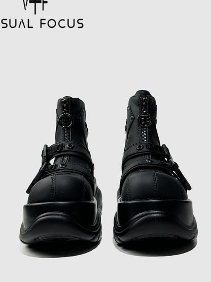 Muffin Platform Trendy Biker Boots【s0000015709】
