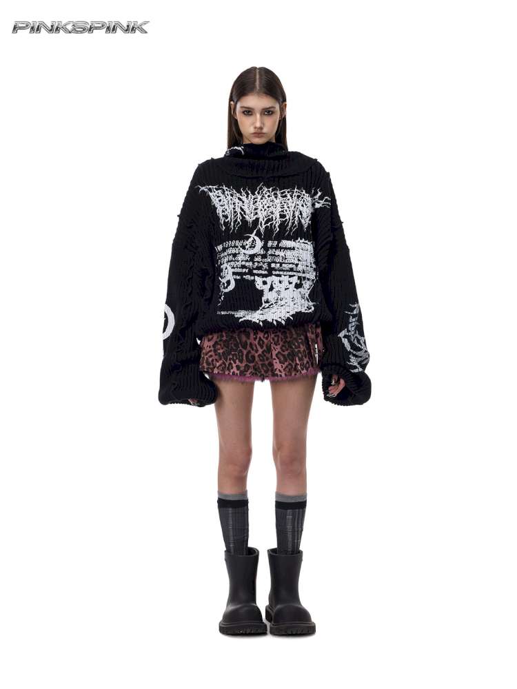 Structure Patchwork Hooded Sweater【s0000015120】