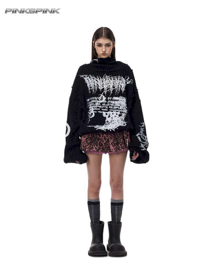 Structure Patchwork Hooded Sweater【s0000015120】