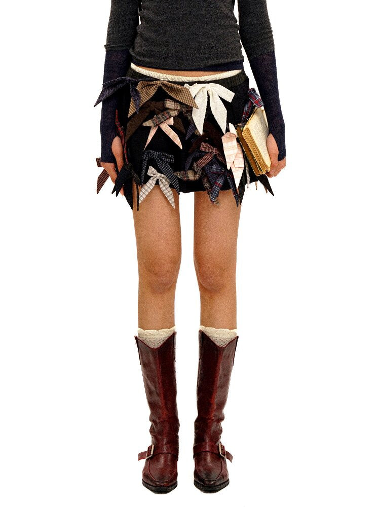 Irregular Multi Bow Pleated Skirt【s0000016099】