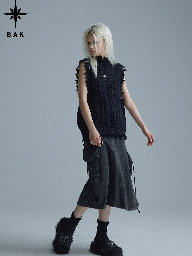 Worn Tassel Braided Silver Top【s0000018544】