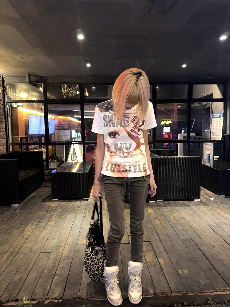 Millennium Rhinestone T-Shirt【s0000018265】