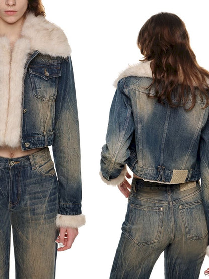 Detachable Denim Short Jacket [S0000010639]