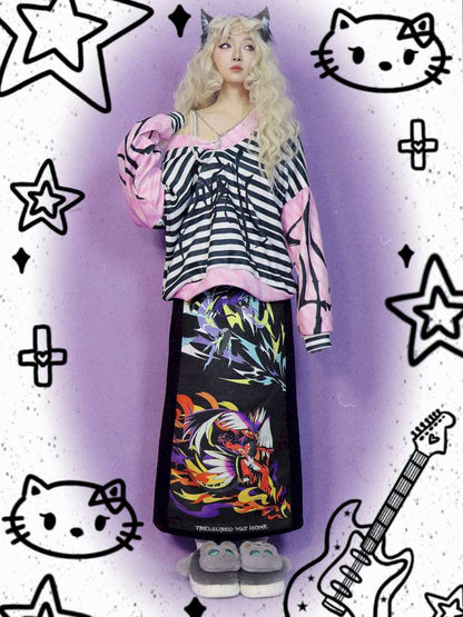 Pokemon Drawstring Sweat High Waist Skirt【s0000014868】