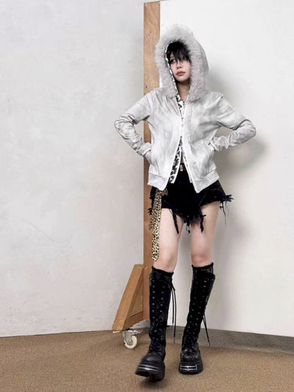 Spotted Fake Two Piece Sweatshirt【s0000013716】