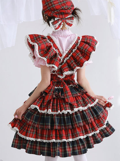 Red Retro Lolita Puffy Skirt【s0000016561】
