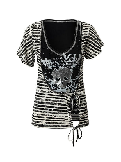 Vintage Punk Y2k Two-Piece T-Shirt【s0000017241】