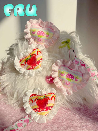 Lace Strawberry Hairpin Keychain【s0000015113】