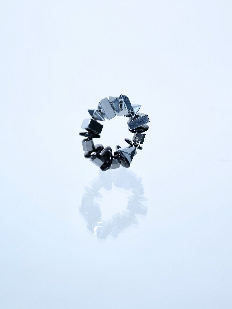 Handmade Beaded Bio Punk Open Ring【s0000018836】