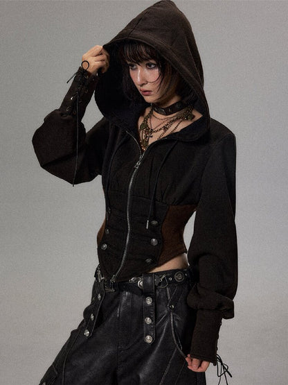 Court Napoleon Washed Hoodie Jacket【s0000018499】