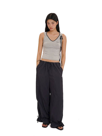 Collision color side sleeveless camisole tank top【s0000013440】