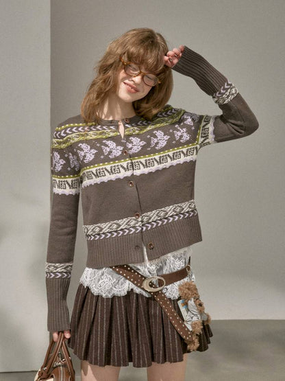 Button-Up Knit Cardigan Jacket【s0000014393】