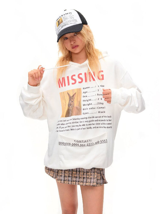 Kangaroo Notice Printed Sweater【s0000016051】