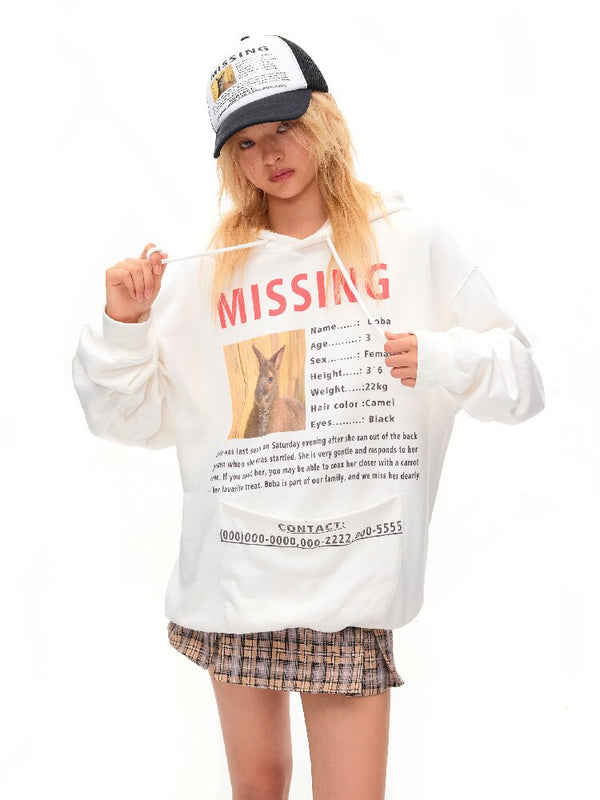 Kangaroo Notice Printed Sweater【s0000016051】