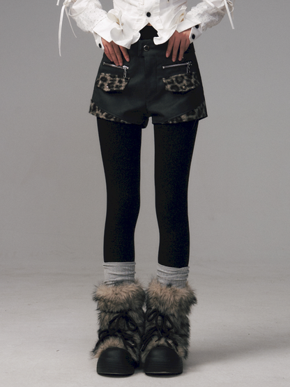 Warm Fleece Thickened Slim Leg Leggings【s0000014702】