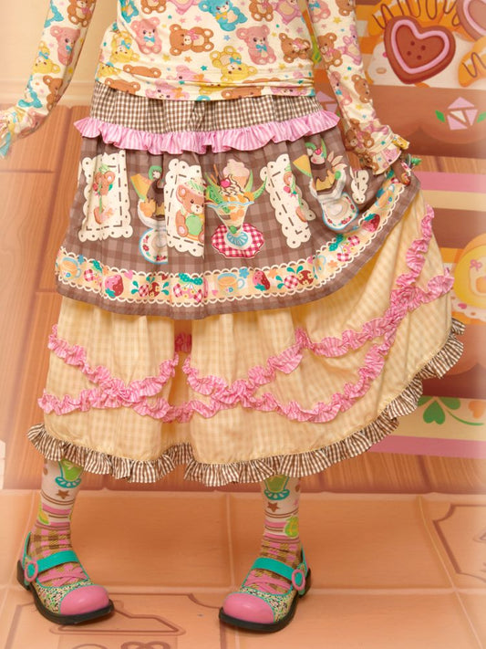 Lace Design Layered Cake Skirt【s0000013700】