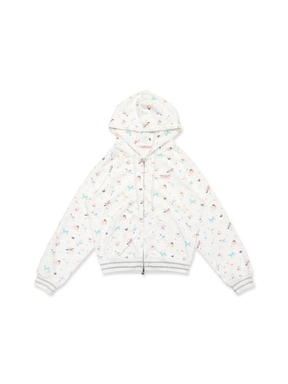 Hand-Painted Printed Cardigan【s0000016104】