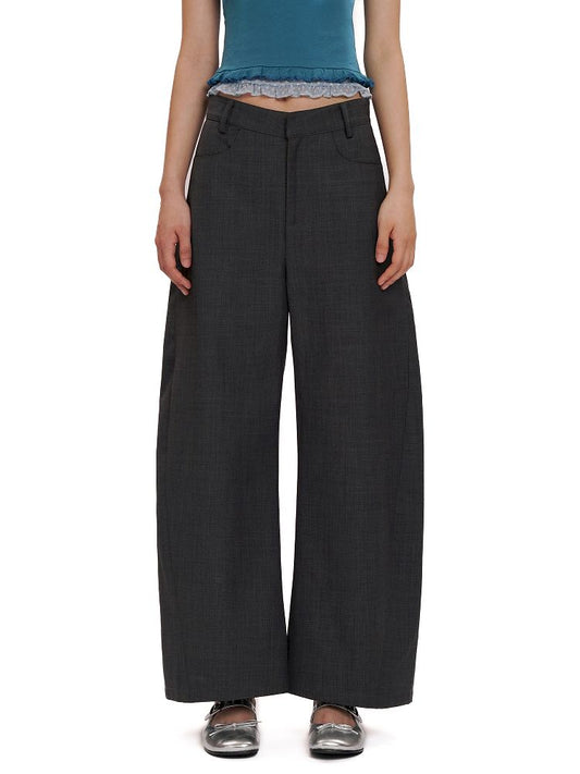 Micro Machete Draped Wide Leg Western Trousers【s0000012507】