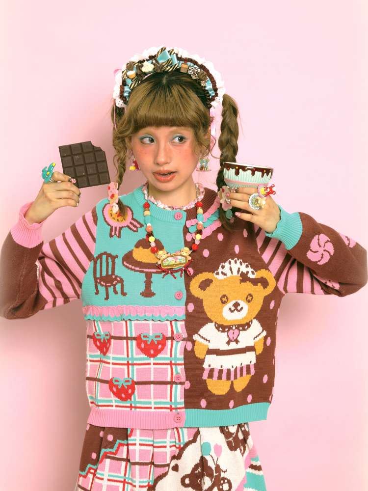 Vintage-Style Knit Cardigan【s0000014517】