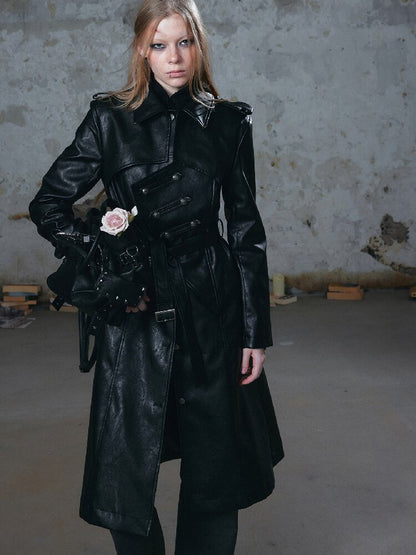 Asymmetrical Heavy Knight Trench Coat【s0000018518】
