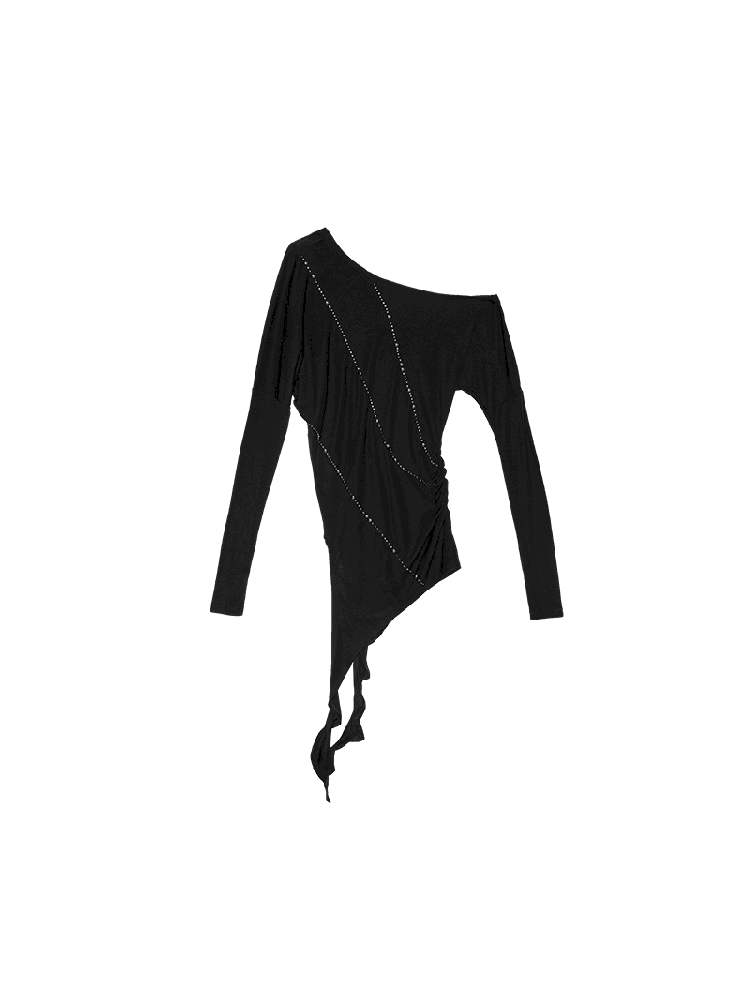Slant Shoulder Bottom Shirt【s0000011579】