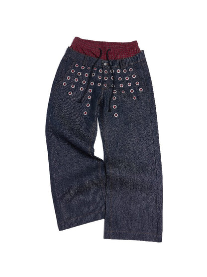 Laser Lamp Ball Double Waist Jeans【s0000016976】