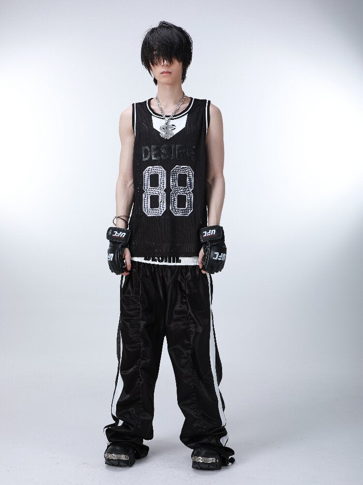 Diamond Letter Nylon Boxing Pants【s0000016183】