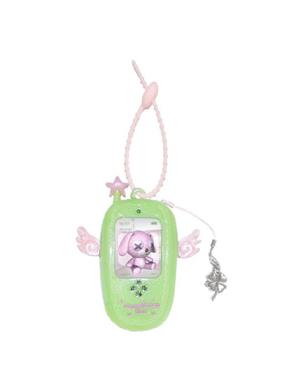 Clover Wings Angel Vintage Cell Phone Pendant【s0000012203】