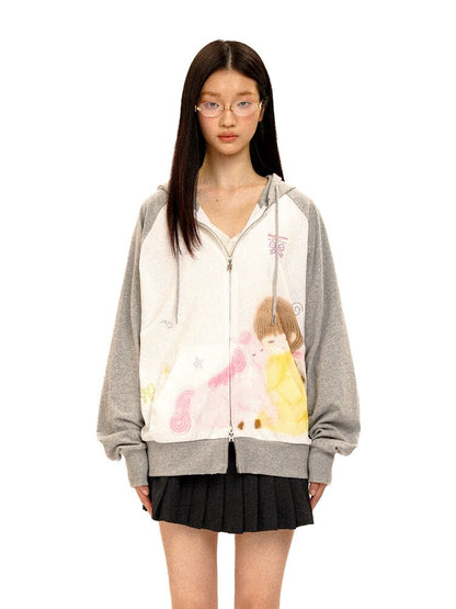 Horse Diamond Hooded Sweatshirt【s0000016436】