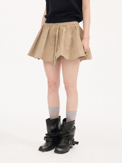 Elasticated Contrast Puffy Skirt【s0000015900】