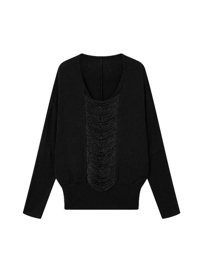 Tassel Bat Sleeve Youcos Top【s0000019003】