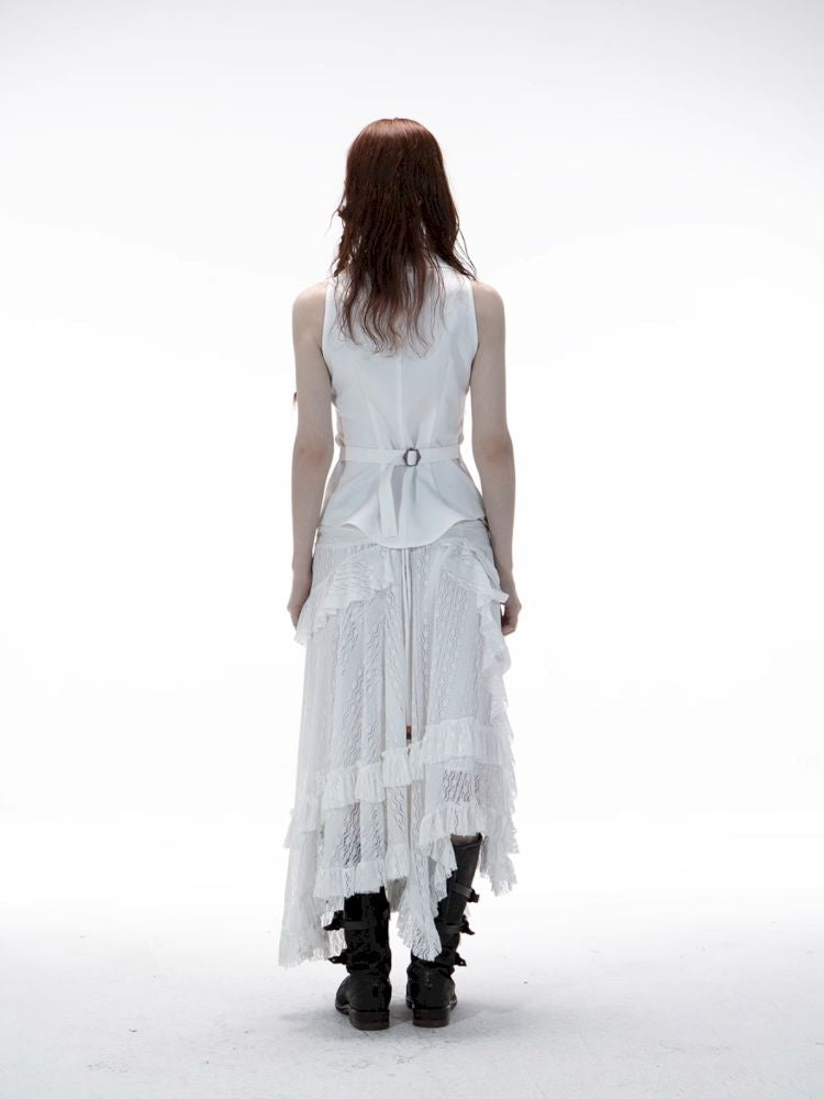 Ruffled Low-Waist Fairy-Style Skirt【s0000012709】