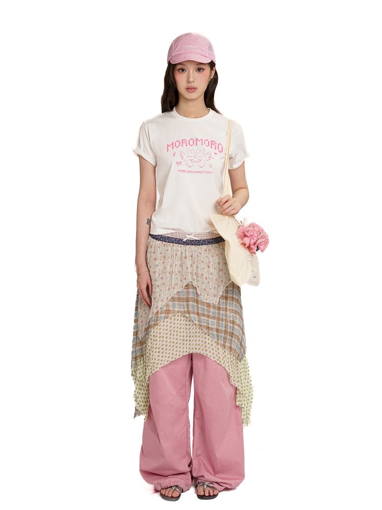 Irregular cut half skirt【s0000012545】