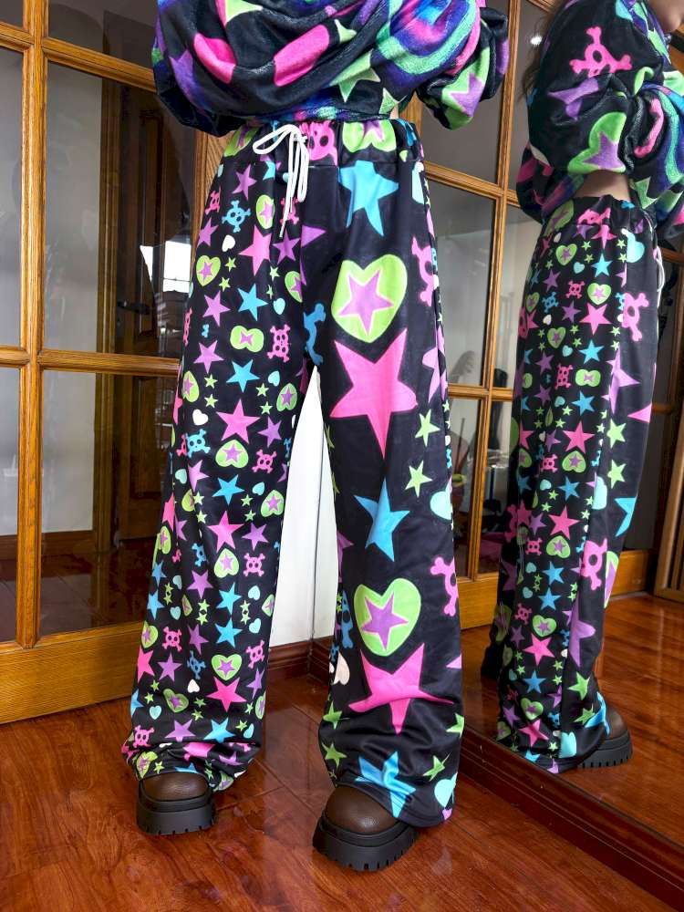 Dopamine Plush Wide-Leg Pants【s0000014633】