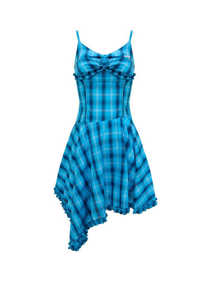 rregular Hem Halter Dress【s0000012224】