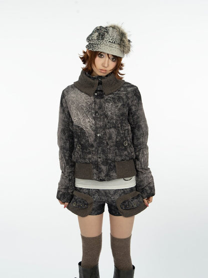 Mysterious Pattern Down Jacket【s0000018079】