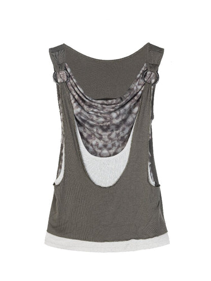 Original Irregular Sleeveless Vest Top【s0000016882】