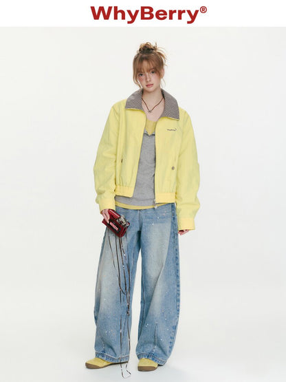 Youthful Melody Plaid Patchwork Coat【s0000015682】