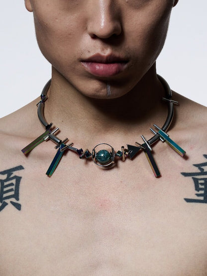 Gem Pharaoh Heavy Futurist Choker【s0000018821】