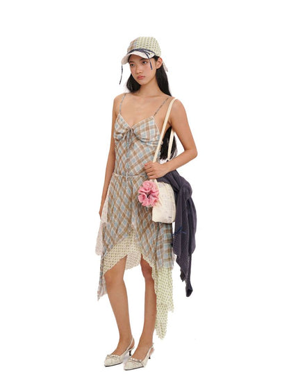 Layered hem irregular halter dress【s0000013449】