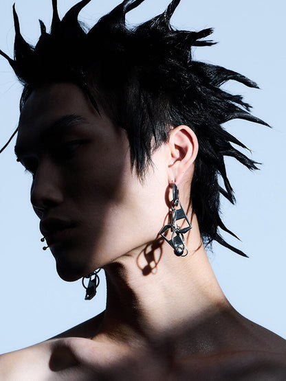 Titanium Steel Zipper Earring【s0000018895】